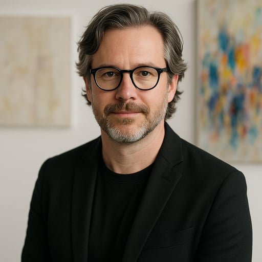 Professional headshot of Michael Thornton, Creative Director at Walk West, with clean background showcasing the agency's artistic leadership