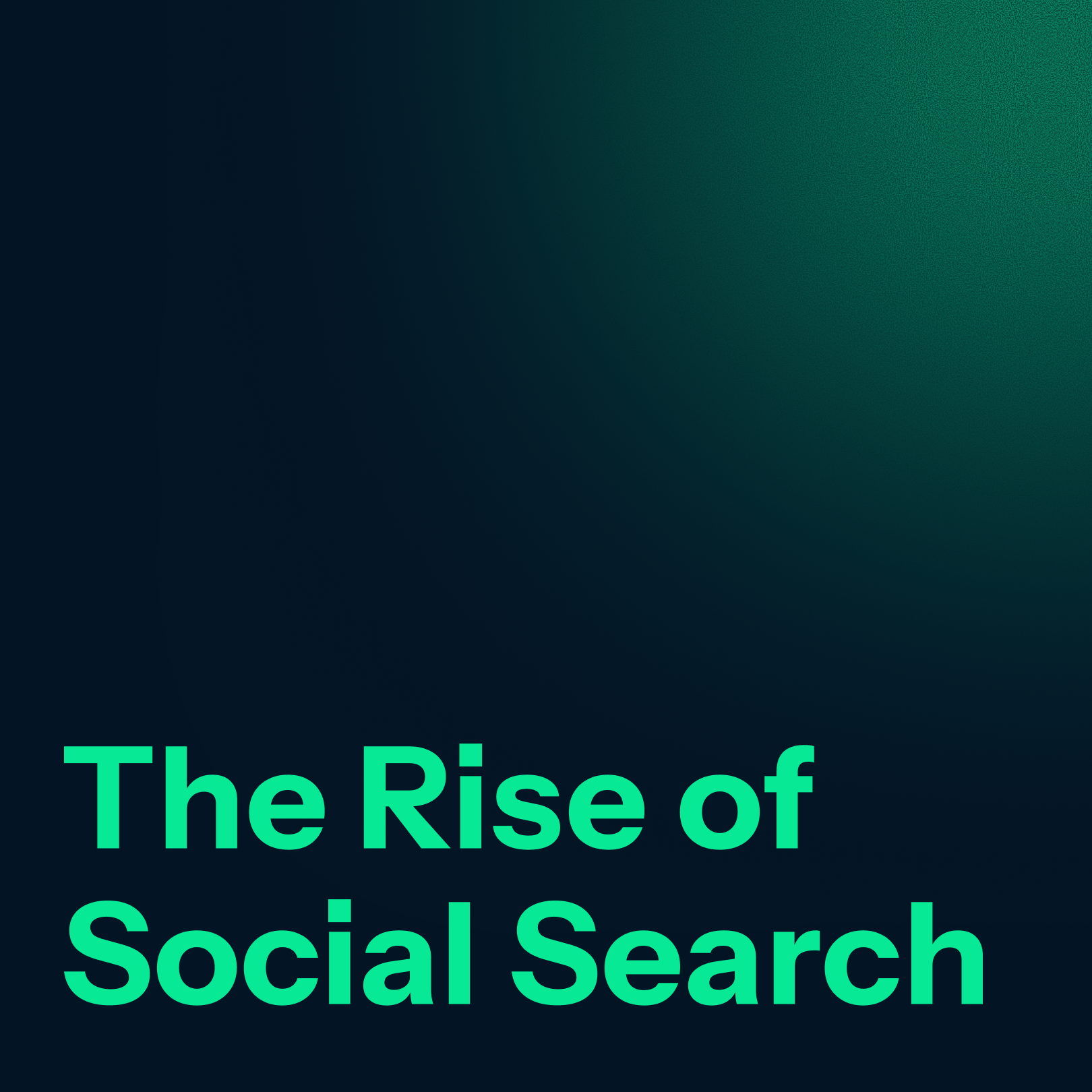 The Rise of Social Search